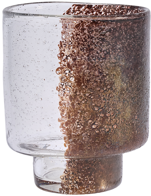 【個人宅不可】DGガラスステップポット&ソーサー10xH12 クリアMB