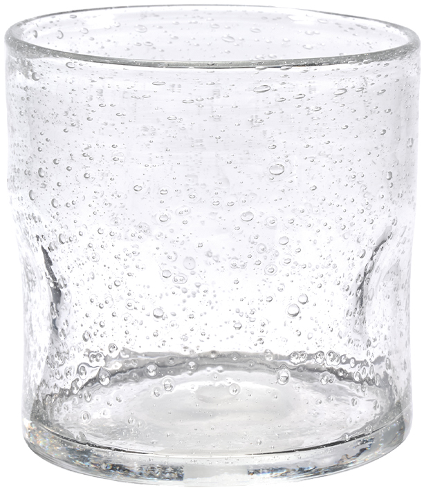 【個人宅不可】DGガラスナローポット&ソーサー10xH10 クリアー