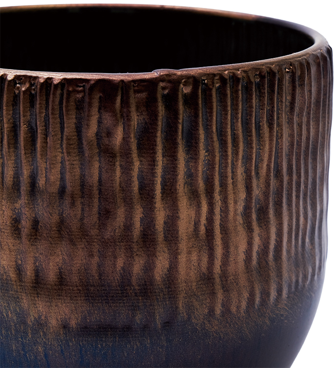 【個人宅配送不可】MC円形アールメタル柄GDBRφ10xH9