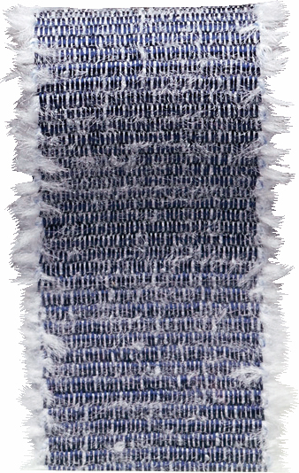 シャギーグログラン 色番167 ブルー/W