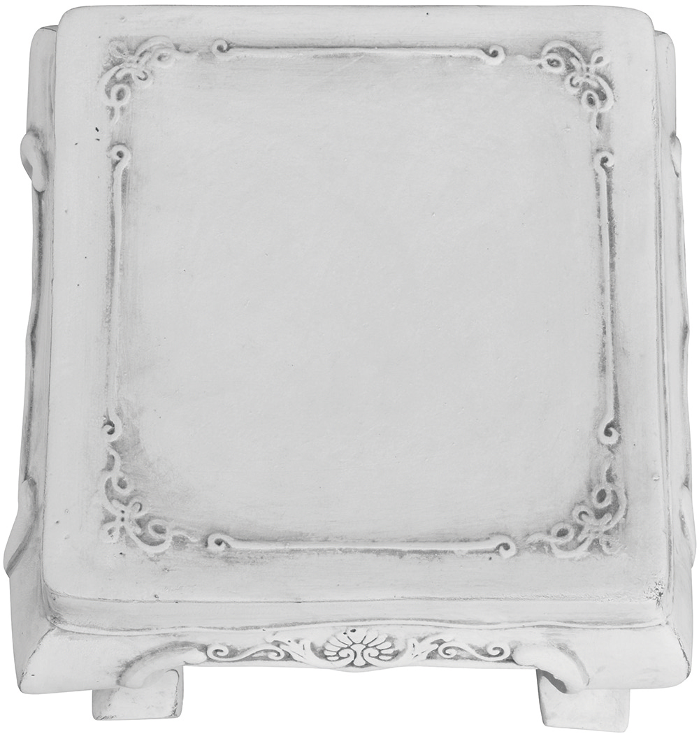 【個人宅不可】フラワースタンドスクエアスツールA-WH