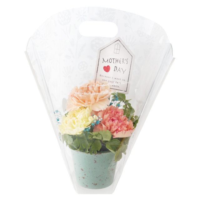 カラフルバンブーポット-S/ミントグリーン(10個)