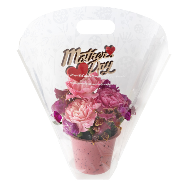 カラフルバンブーポット-S/ピンク(10個)