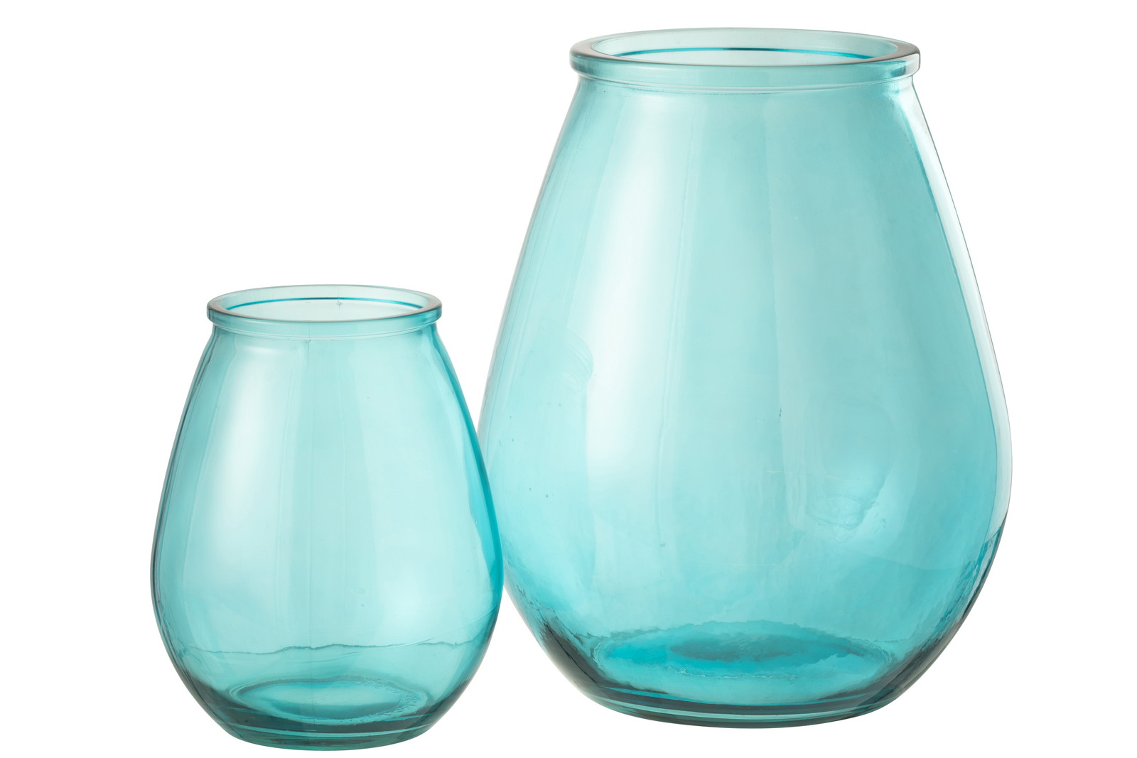 ��VASE EGG GL AQUA L