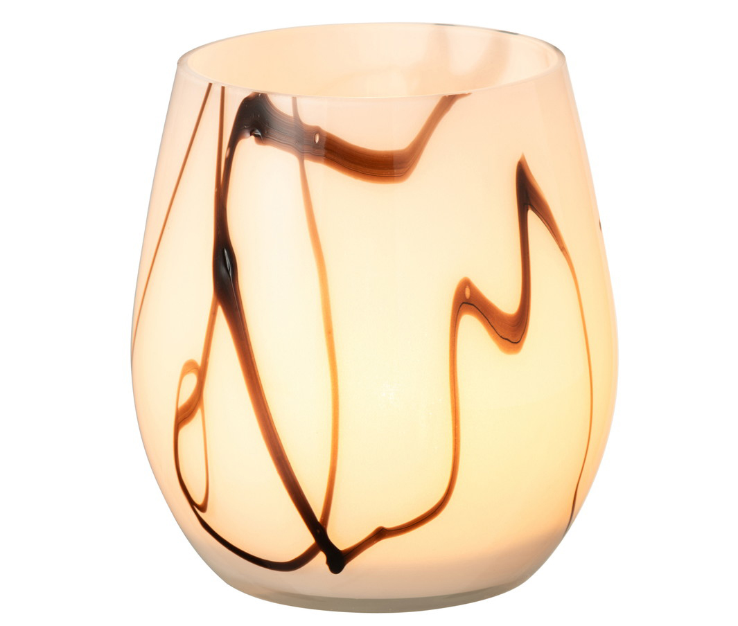 WINDLICHT ROOKEF GLAS WI/ZW