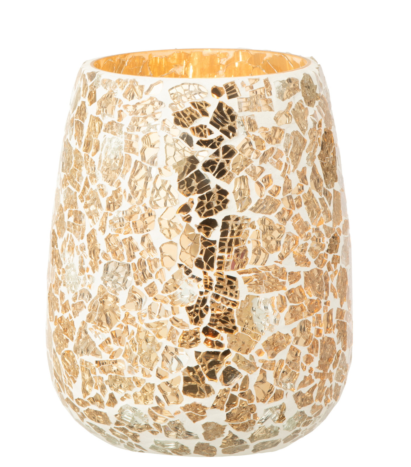 ��CANDLE HOLDER CRACKLED