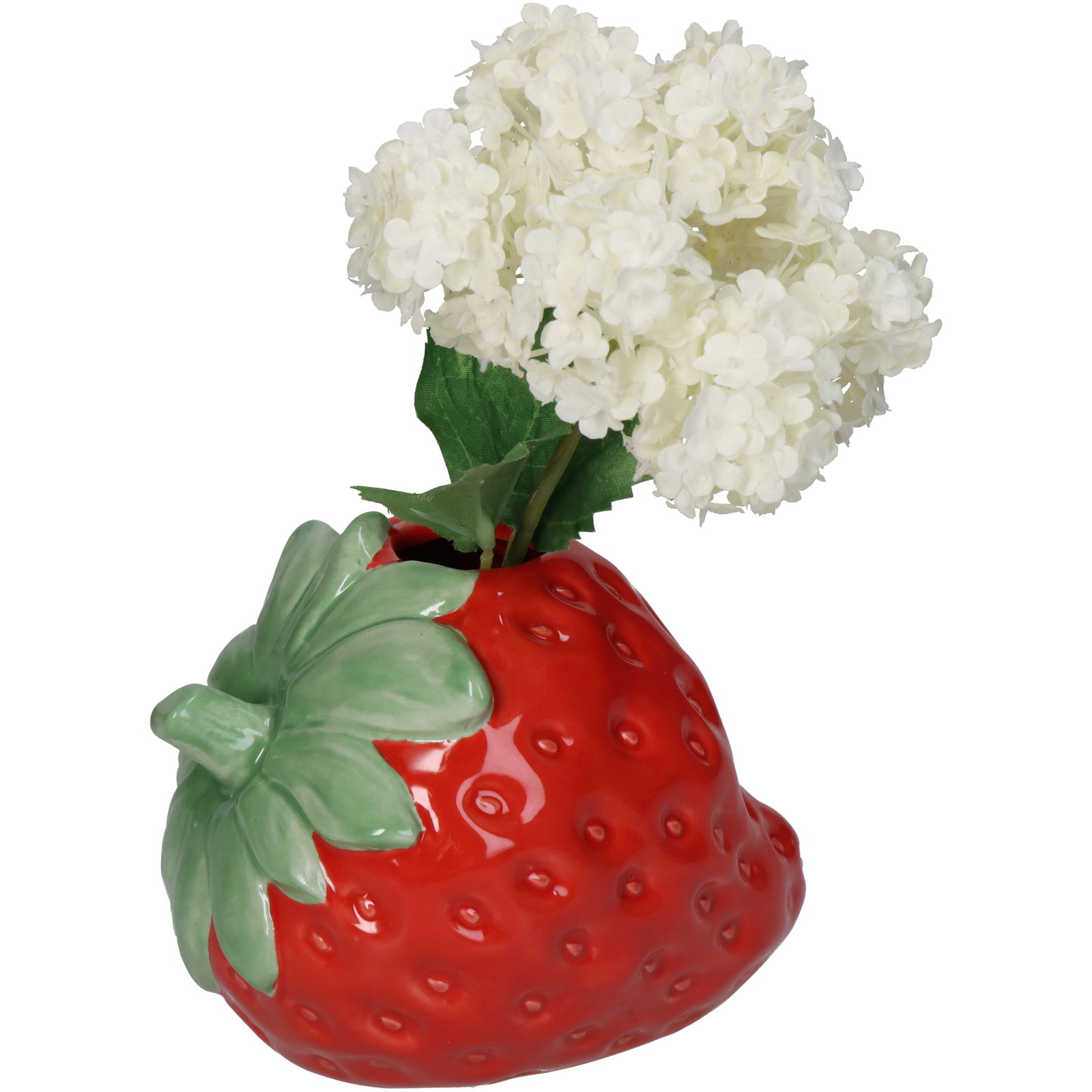 ■Vase Strawberry Red 13x10x10cm