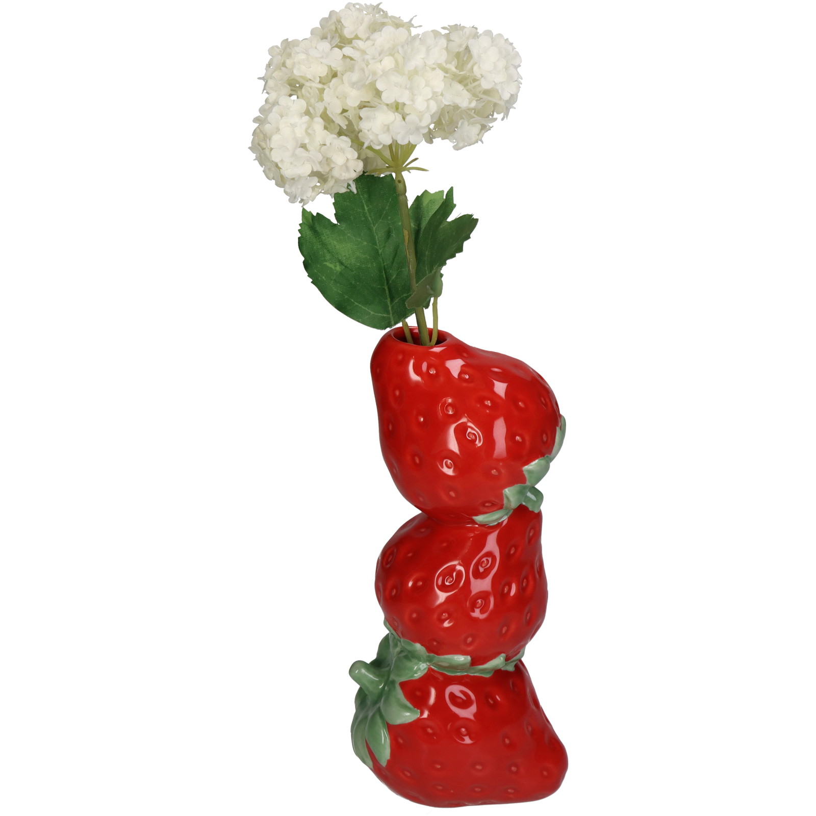 ■Vase Strawberry Red 9x8x18cm