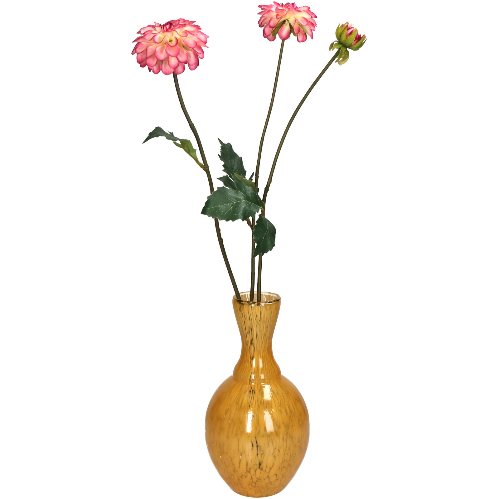 ■Vase Ochre 12x12x23cm