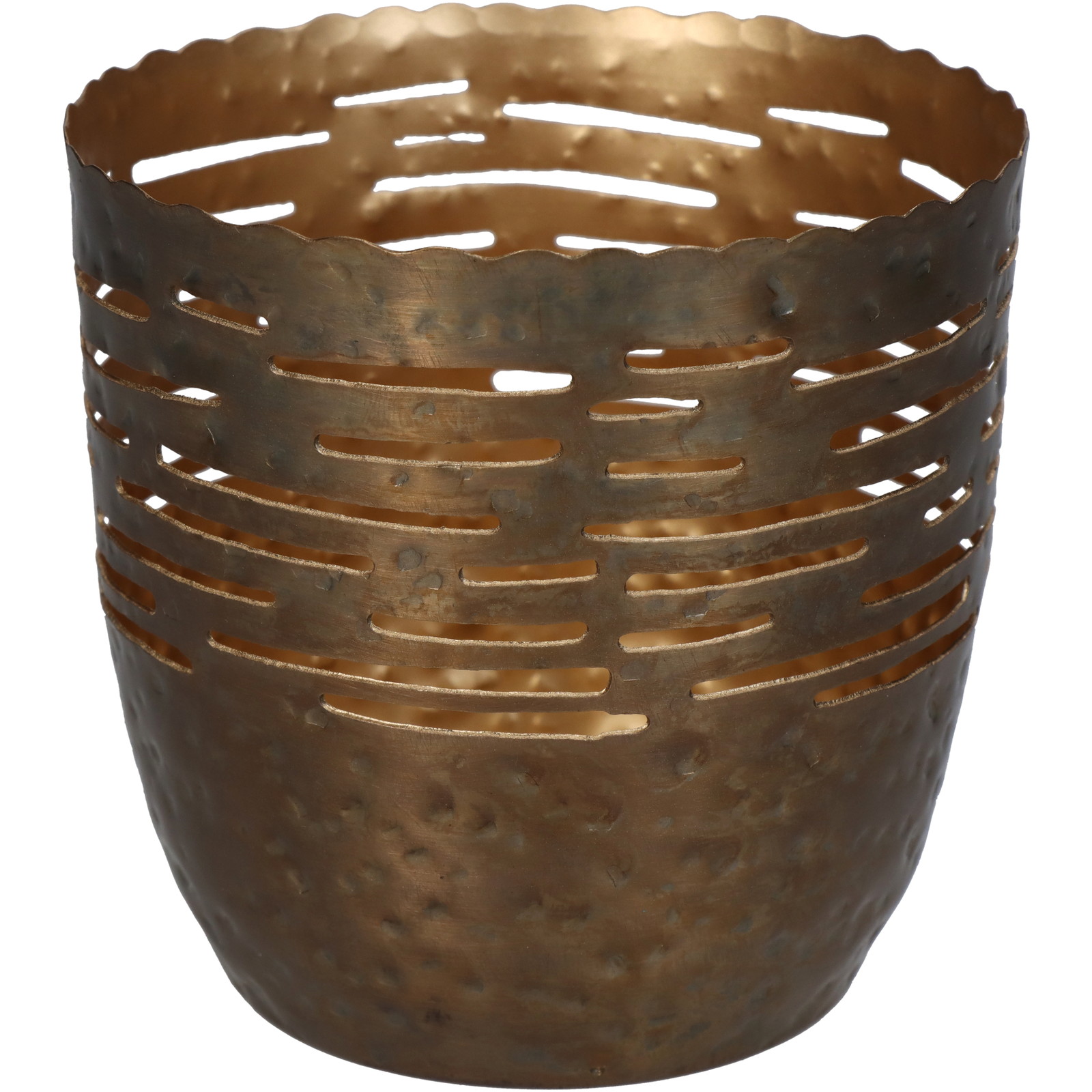 Candle Holder Bronze 10x10x10cm