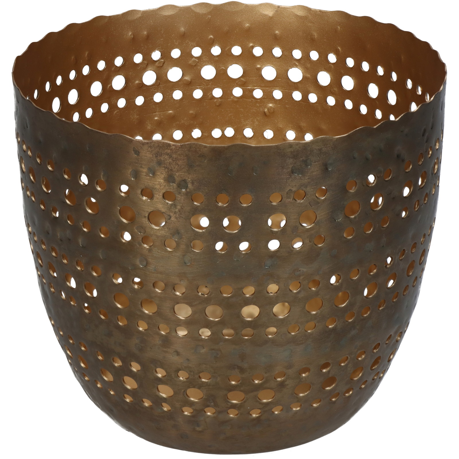 Candle Holder Bronze 13x13x11cm