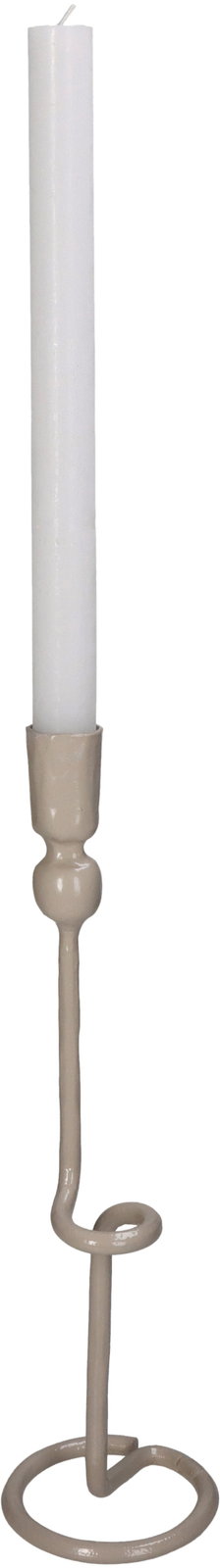 Candle Stick Iron Beige