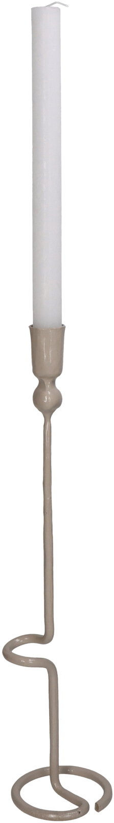 Candle Stick Iron Beige