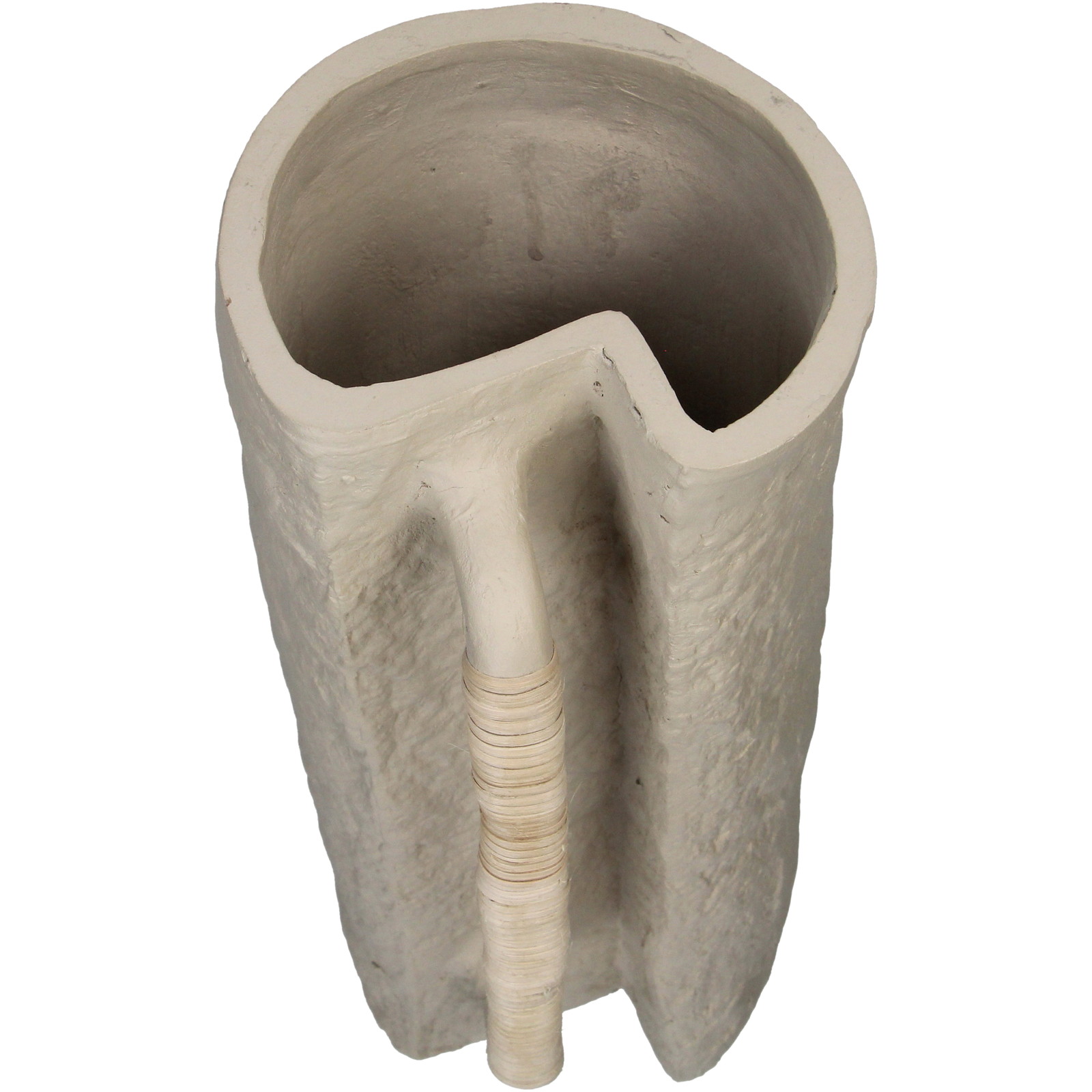 ��Vase Papermache Beige