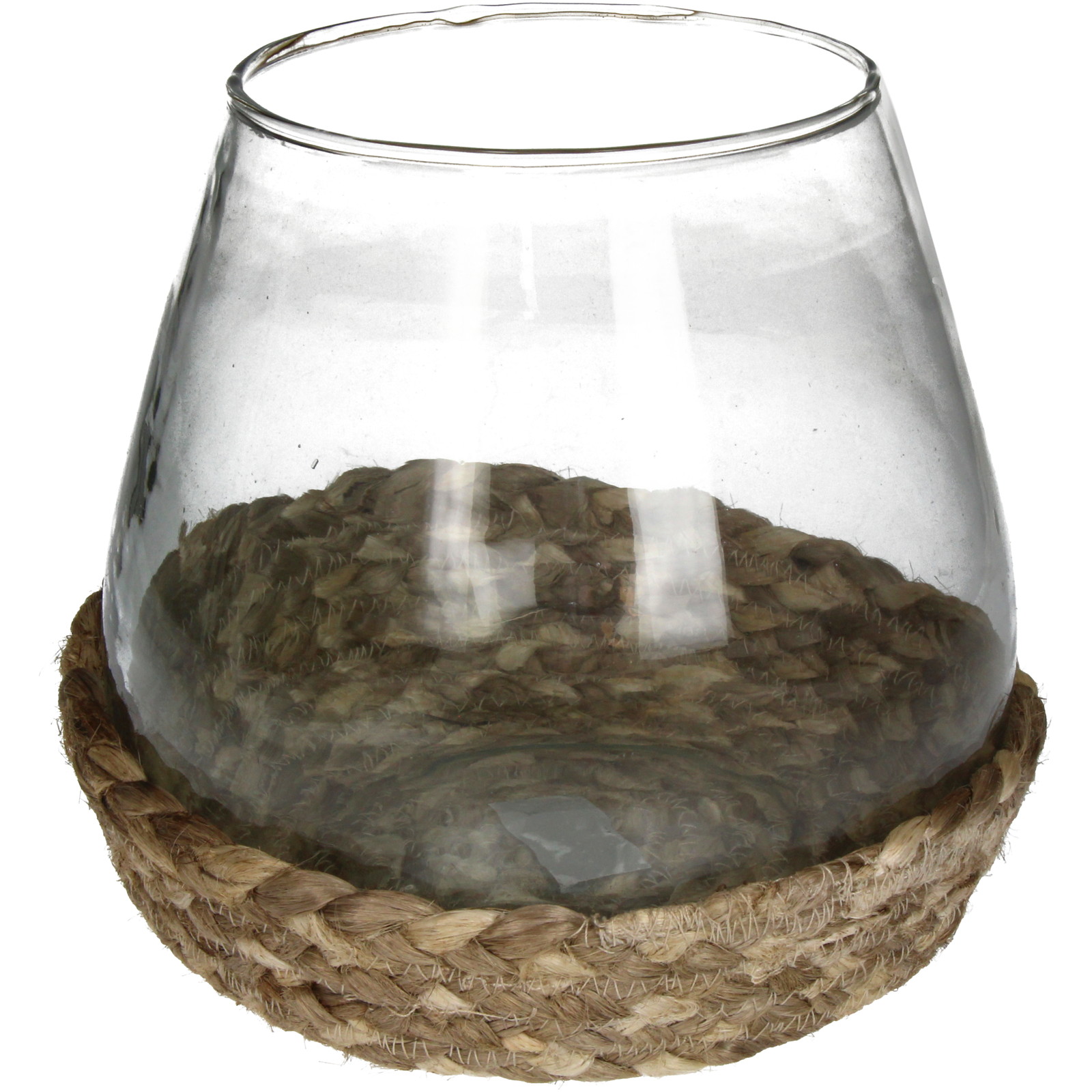 Candle Holder Glass Clea