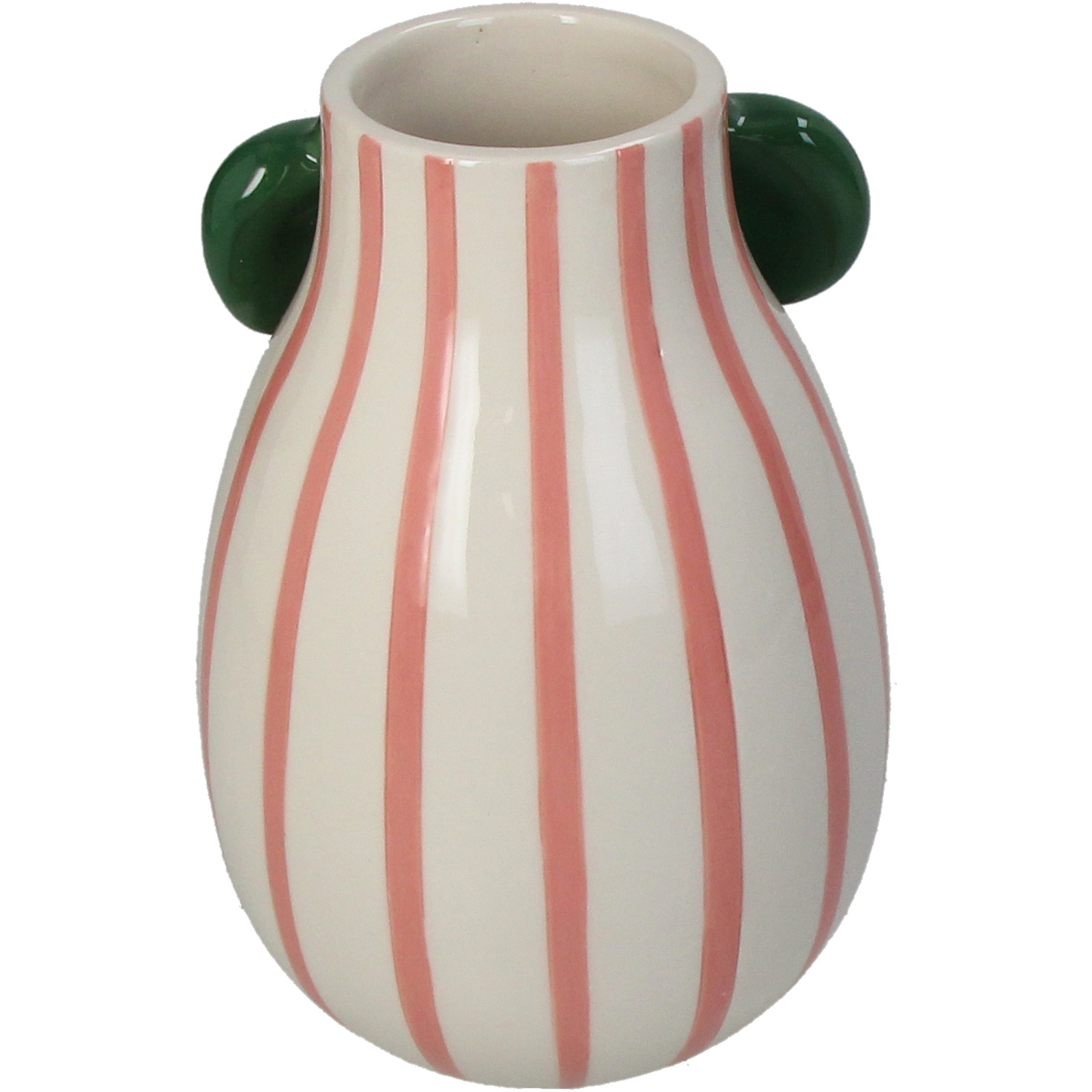 ■Vase Bow Stoneware Multi