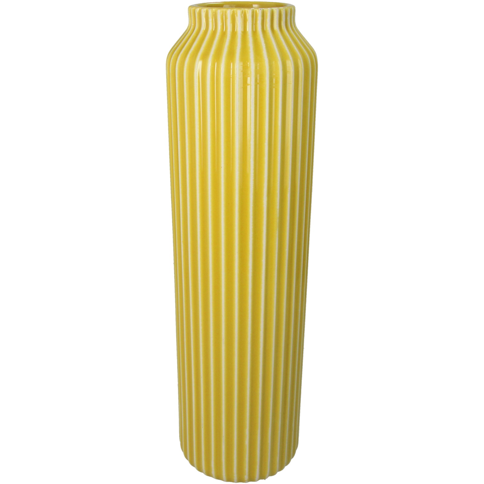 ■Vase Stoneware Mustard