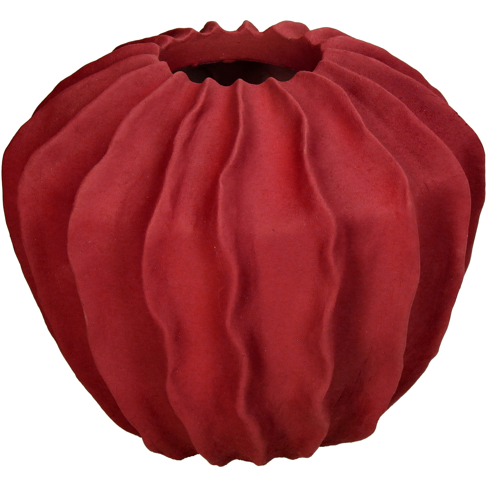 ��Vase Polyresin Red