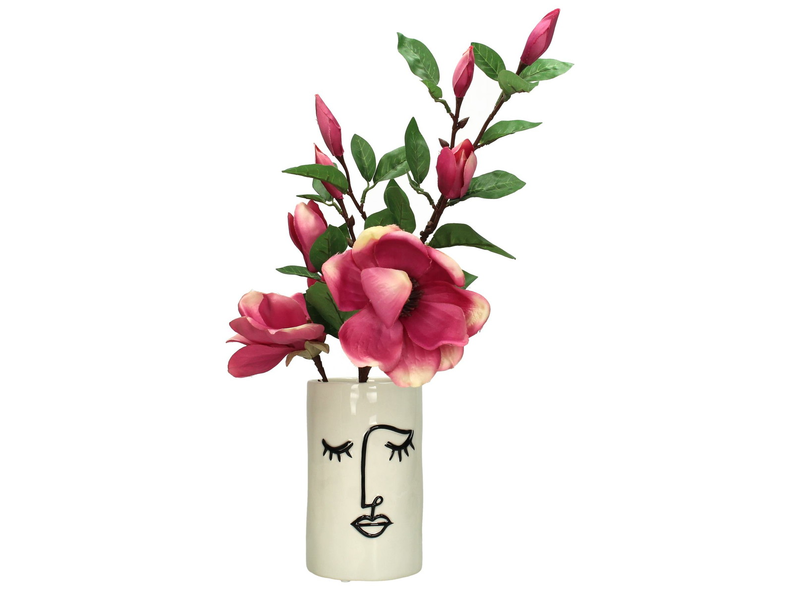 Planter Face White 18x11x11cm