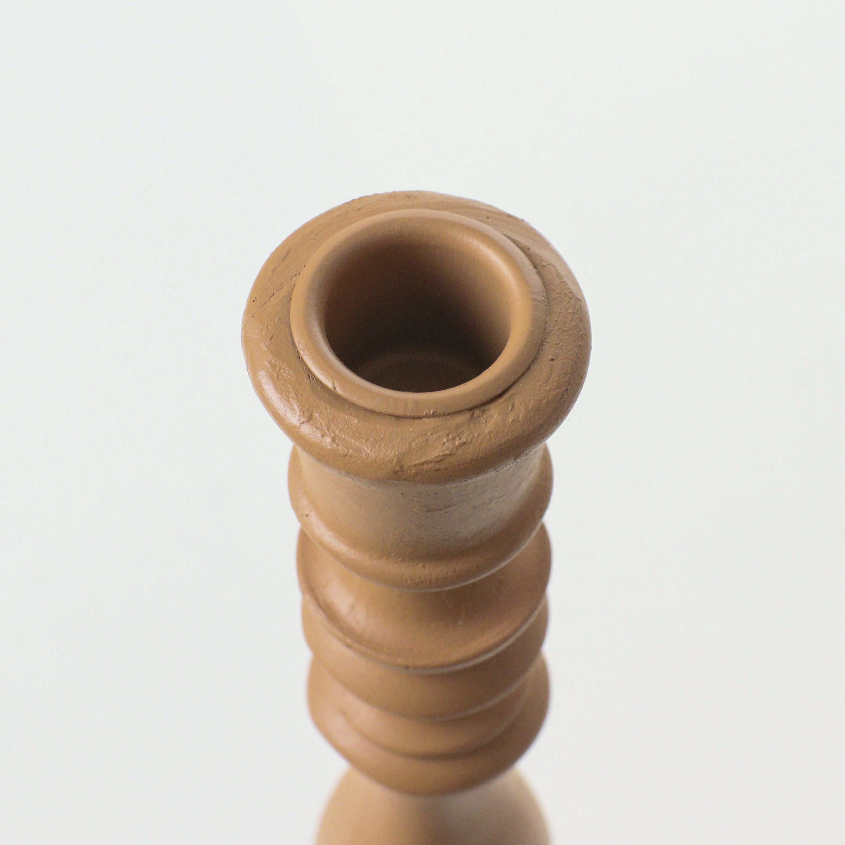 ■Candle Stick Polyresin Terra 10x10x28cm