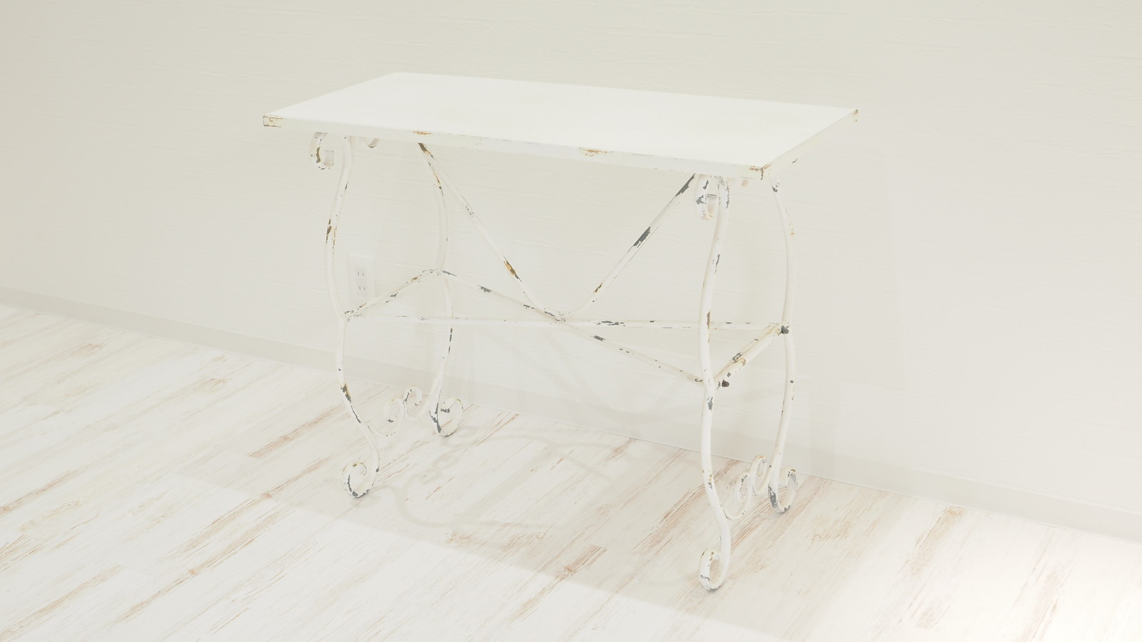 【個人宅配送不可】ワークテーブルWhite