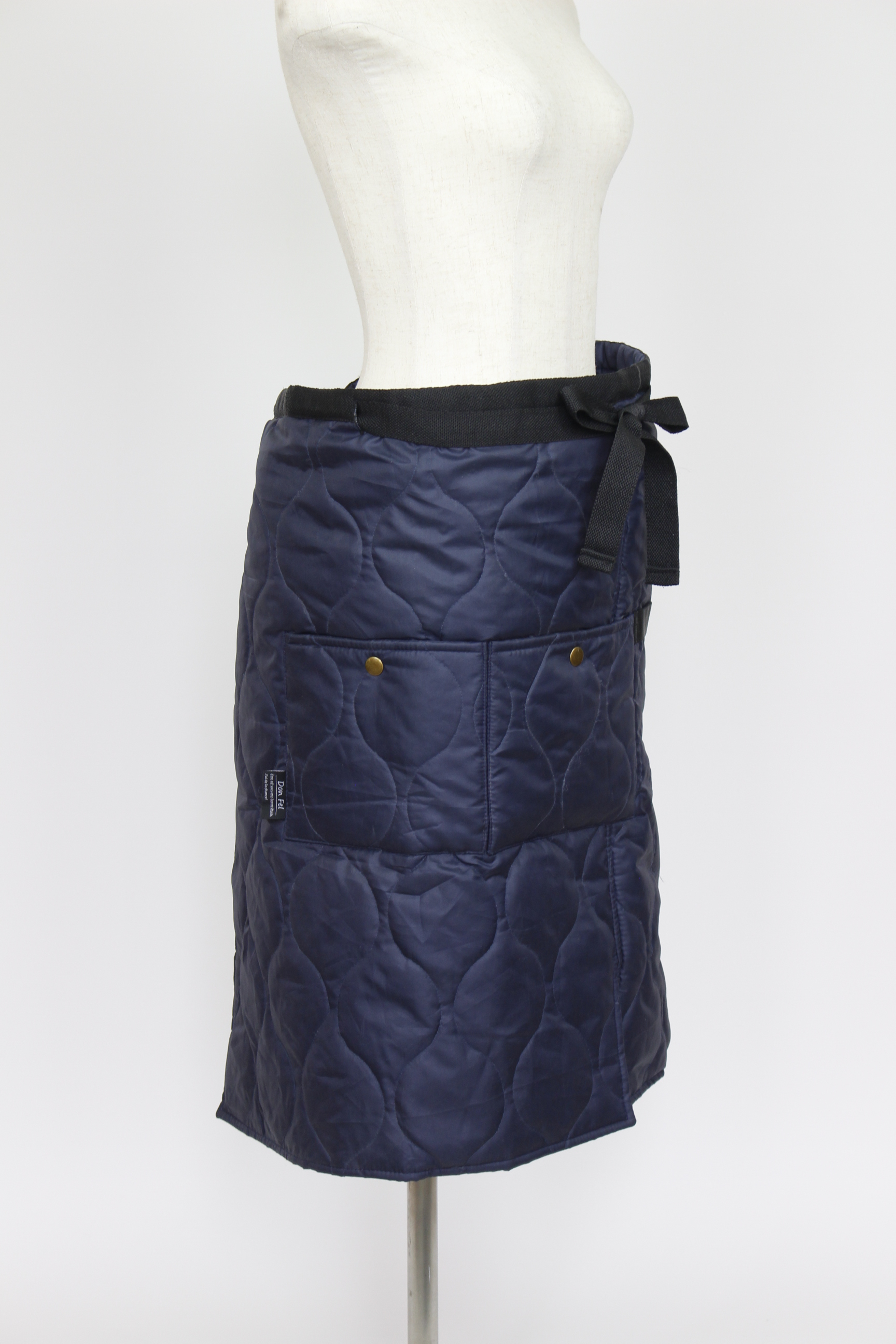 【個人宅不可】キルティングエプロンギャルソンNavy