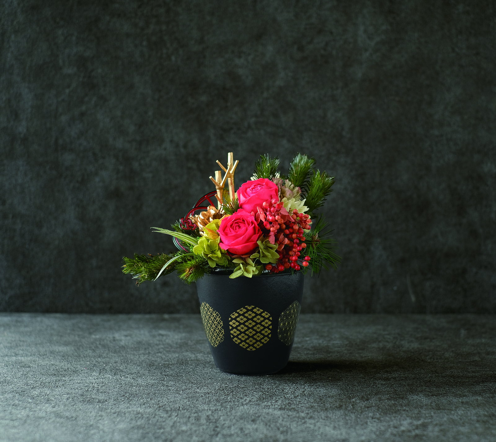 NYバンブーエコポット 椀型 和紋 L