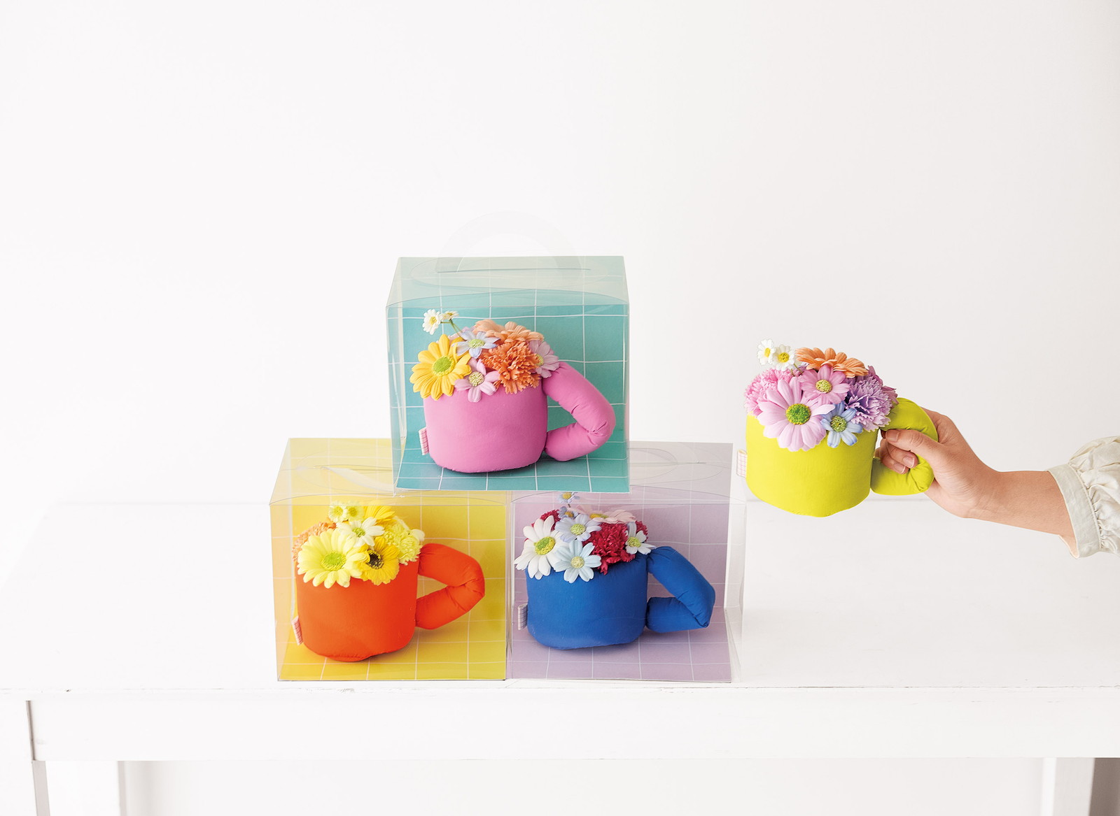 ふわふわマグソープフラワー ブルー