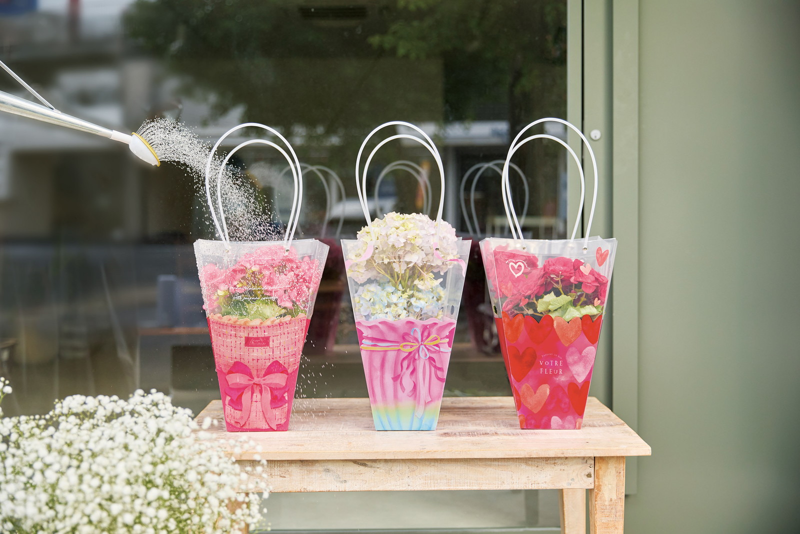 PPギフトバッグトール L フラワーベース