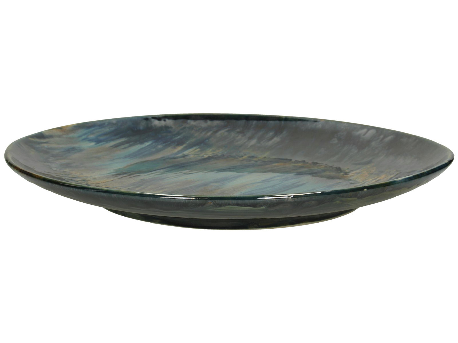 Plate Fine Earthenware Blue 47x47x