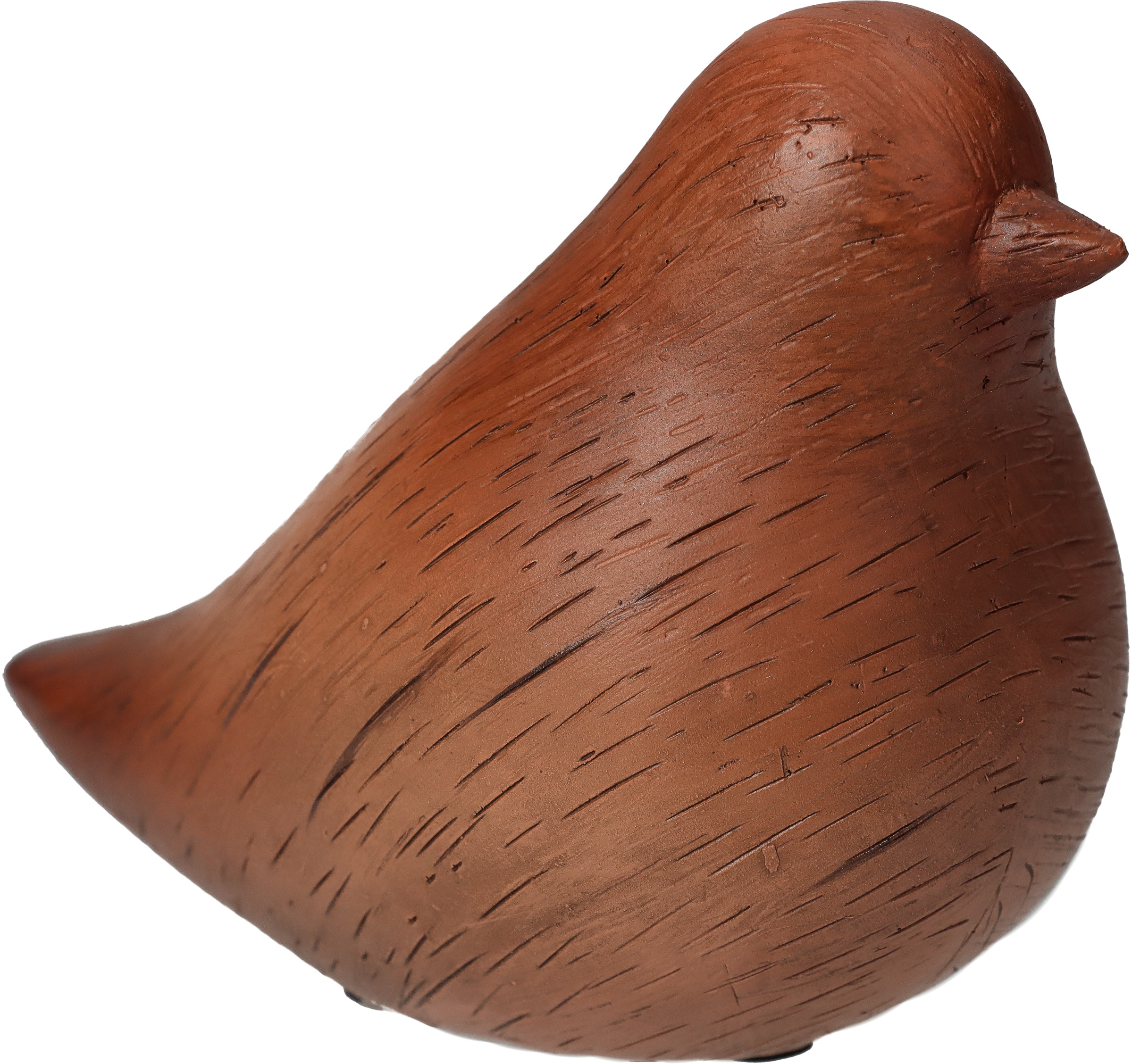Ornament Bird Brown 8x6x10cm