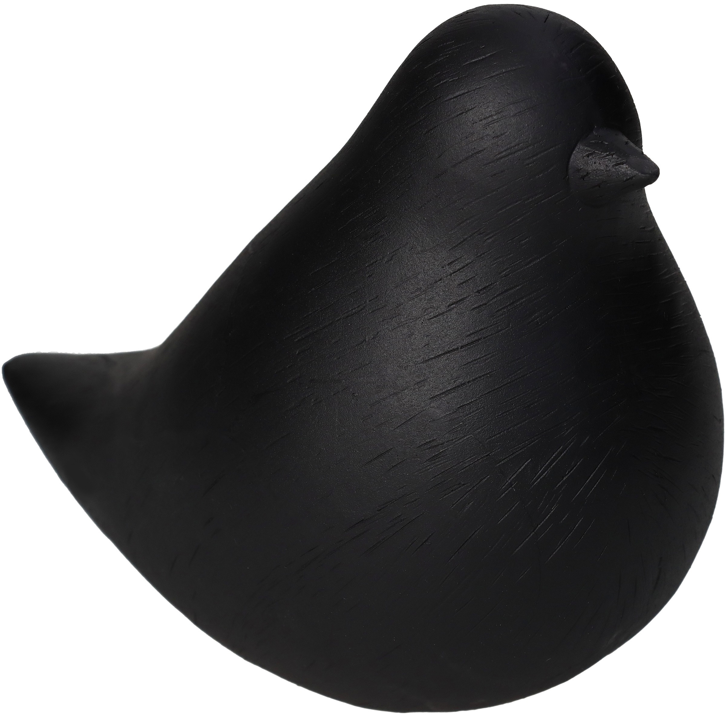Ornament Bird Black 11x8x15cm
