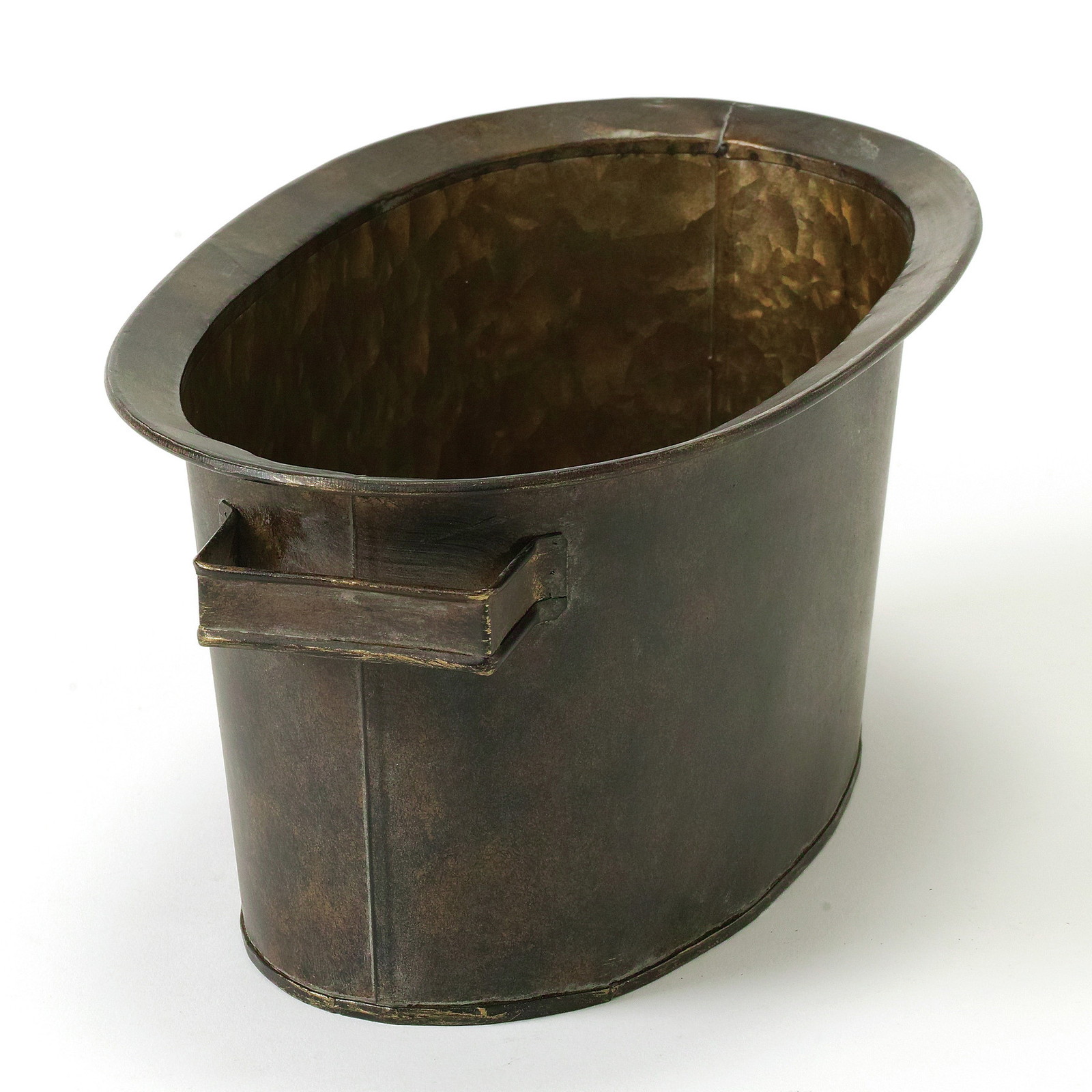 【個人宅配送不可】Deep Bloom ブリキオーバルポット