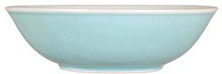 ylzszyʓrzBOWL WITH WHITE RIM TURQUOISE