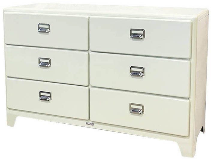 ylzszyʓrz2BY3 METAL DRAWERS IVORY