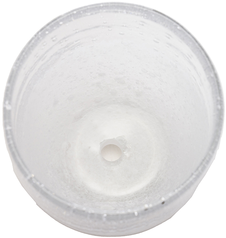 【個人宅不可】DGガラスアールポット&ソーサー10.5xH10.5クリアホワイト