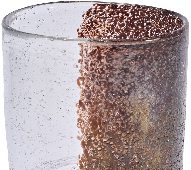 【個人宅不可】DGガラスステップポット&ソーサー10xH12 クリアMB