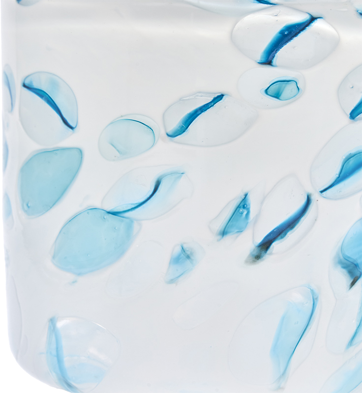 【個人宅配送不可】DGガラスステップポット&ソーサーφ10xH12 ホワイトBP