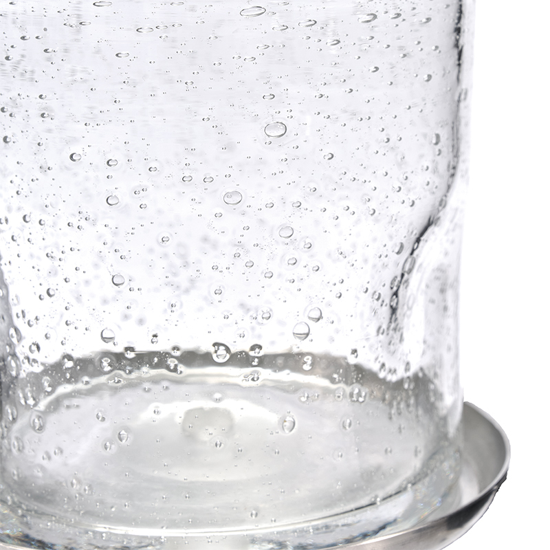 【個人宅不可】DGガラスナローポット&ソーサー10xH10 クリアー