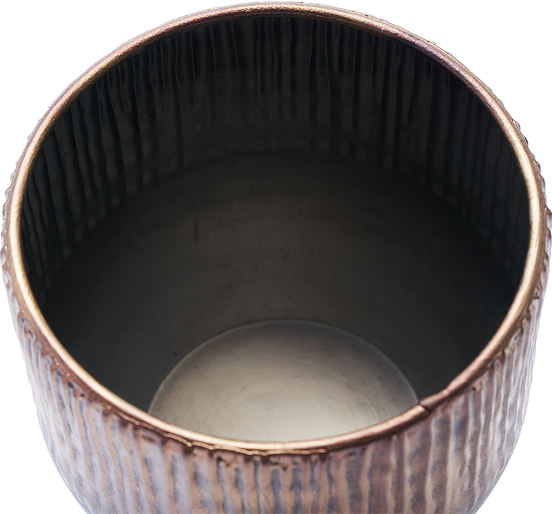 【個人宅配送不可】MC円形アールメタル柄GDBRφ10xH9