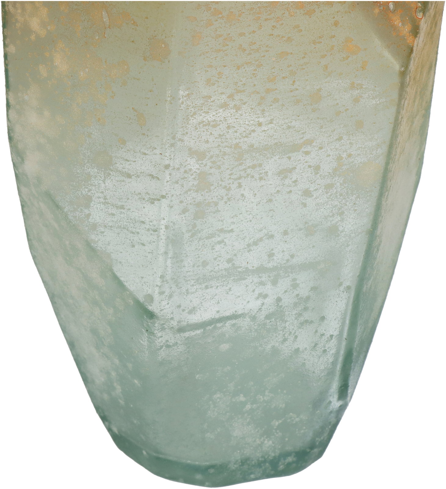 Vase Recycled Glass Ochre 13x13xx31cm