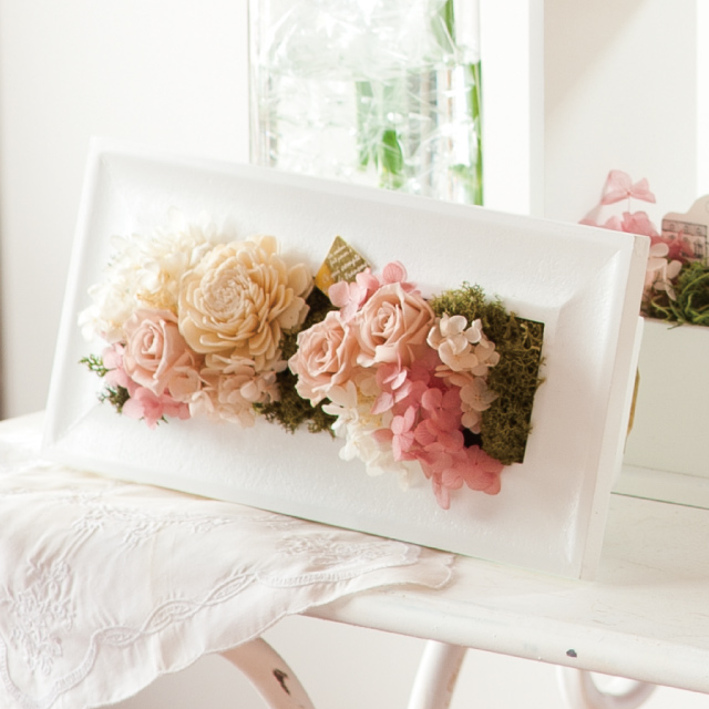 ウッドフレームホワイト2個