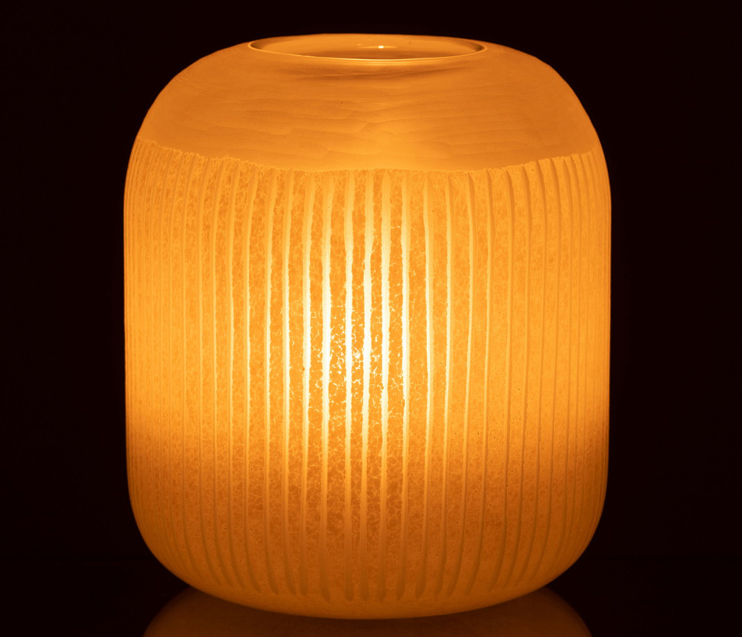 VAAS STREPEN GLAS LICHT GEEL M