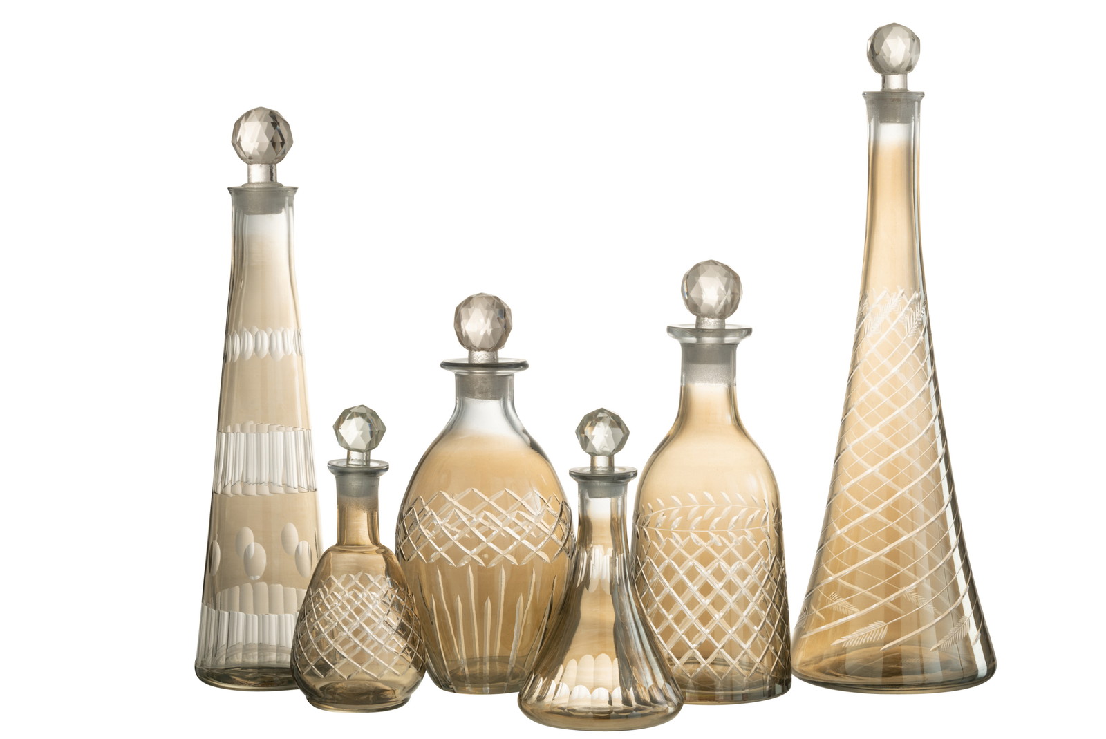 CARAFE STEM GL SMOKE