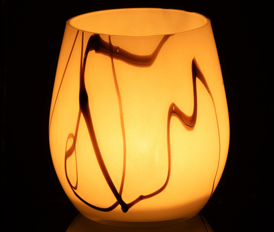 WINDLICHT ROOKEF GLAS WI/ZW