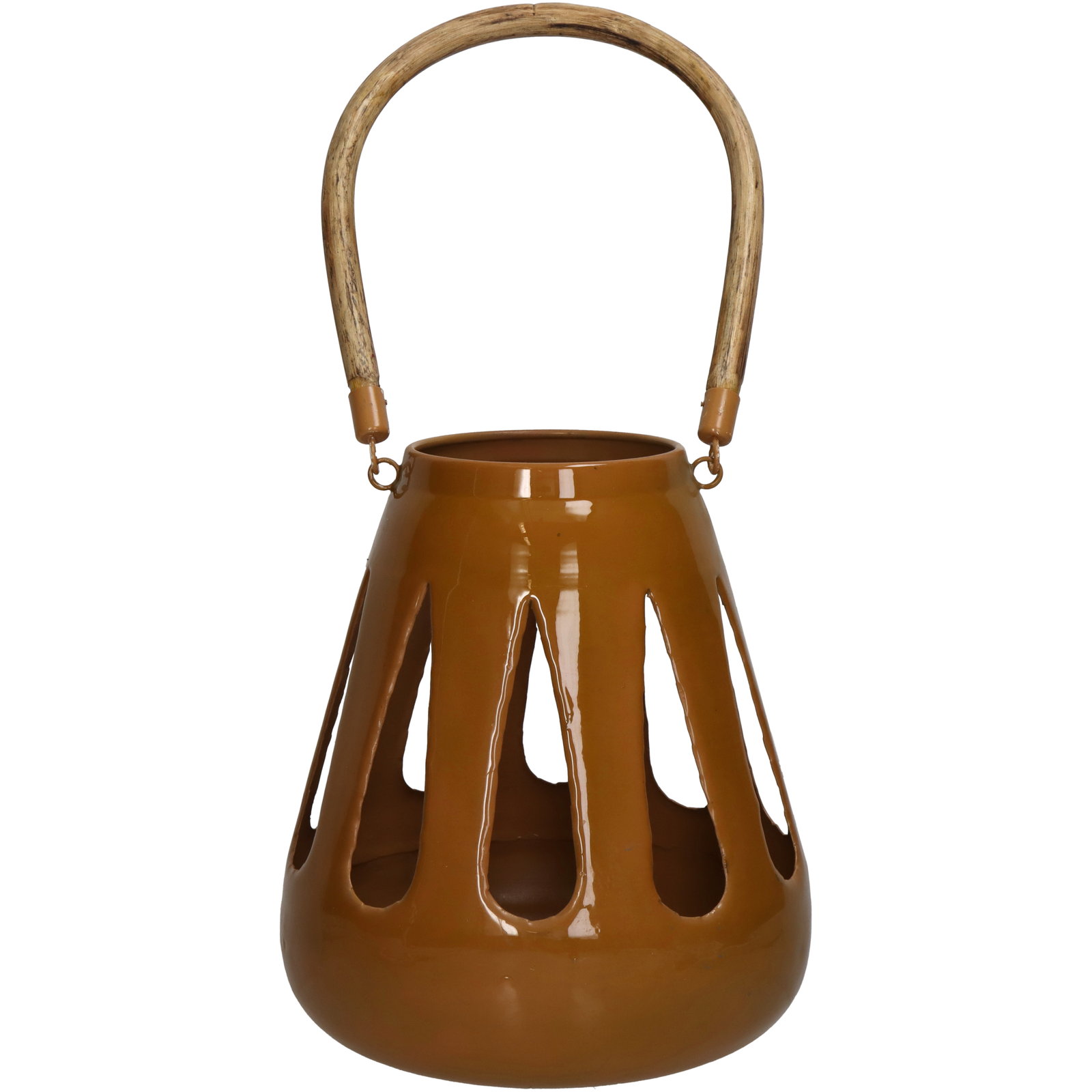 Lantern Iron Ochre 20x20x22cm