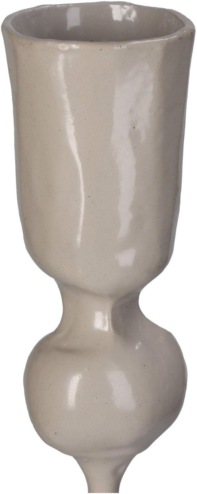 Candle Stick Iron Beige