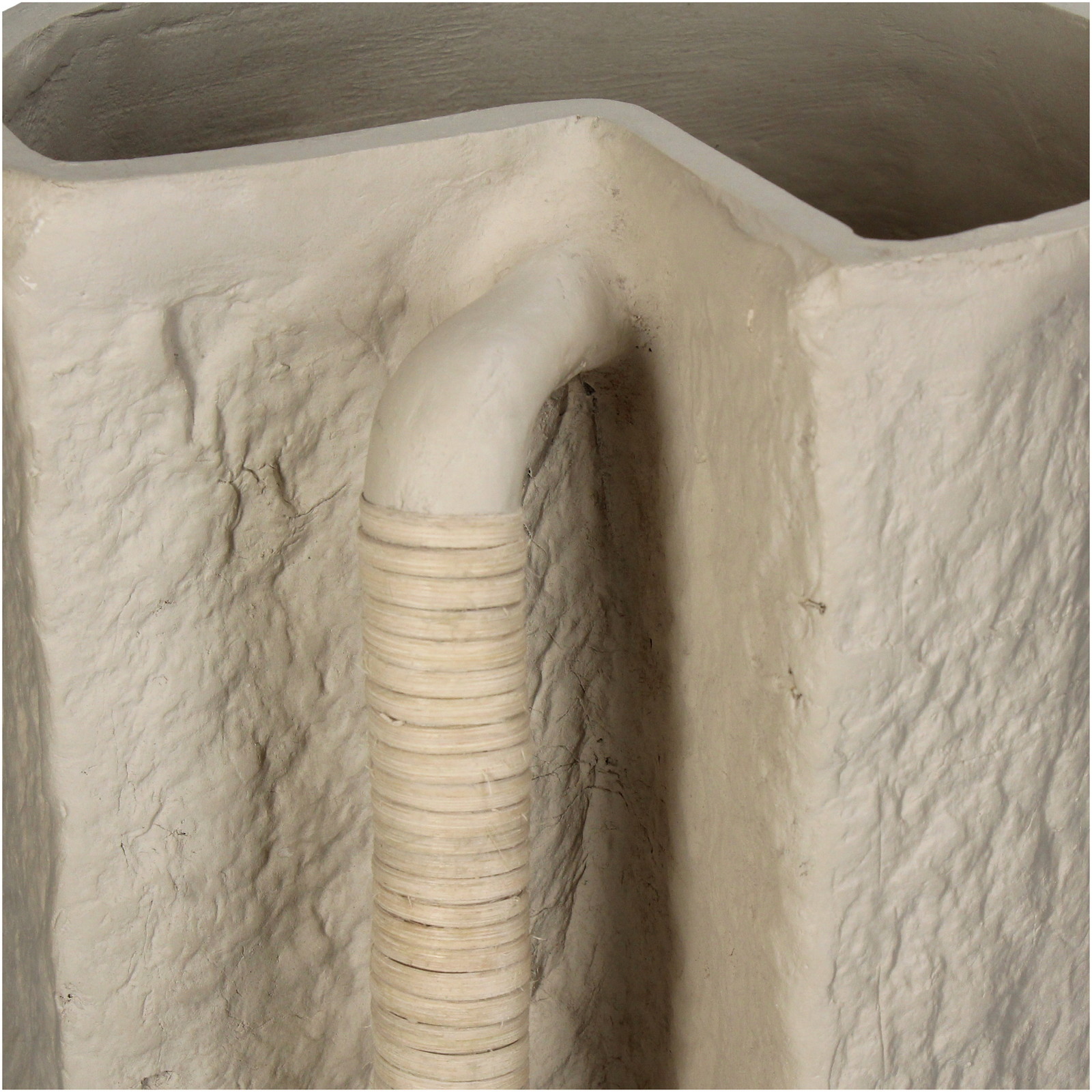 ��Vase Papermache Beige