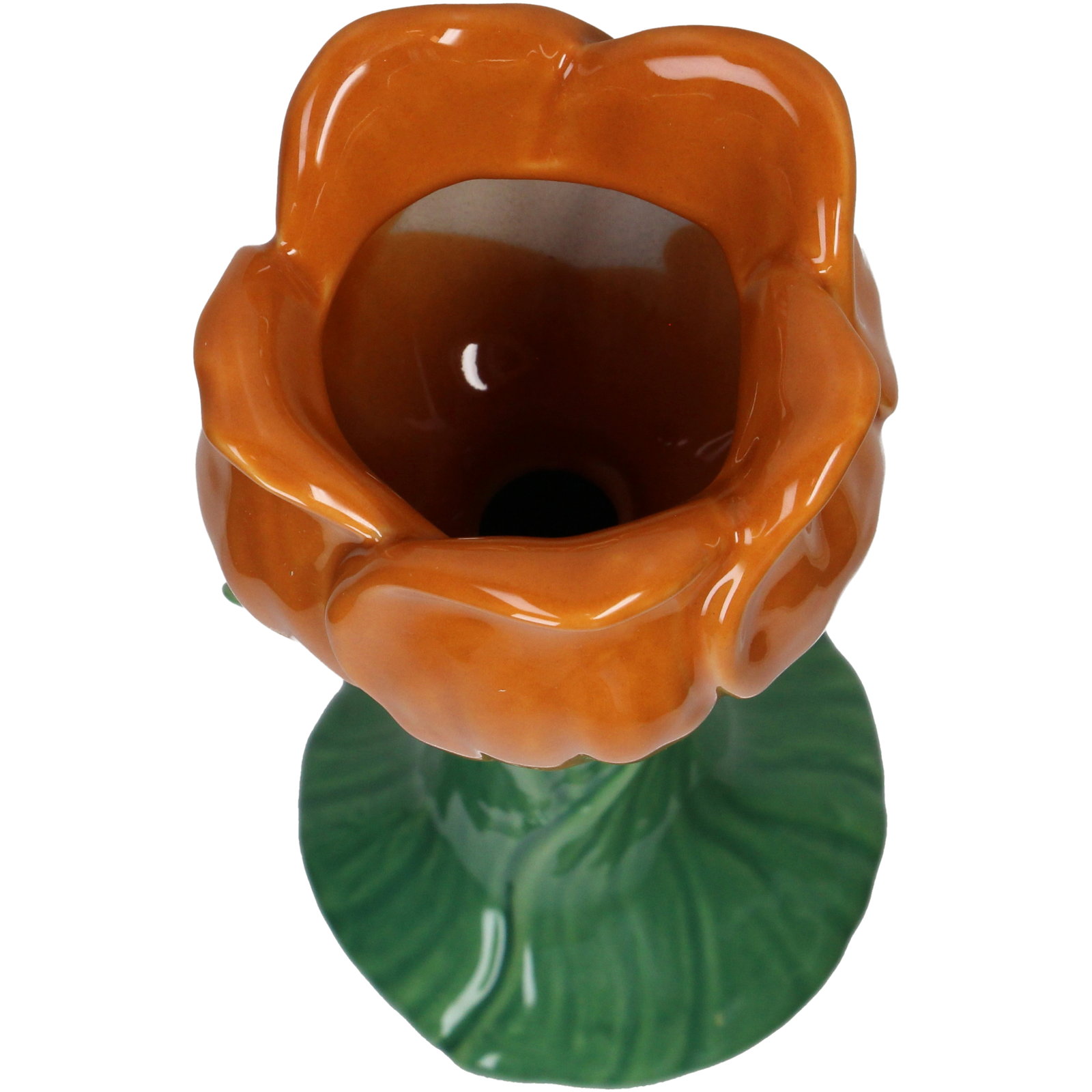 Vase Tulip Fine Earthenware Orange