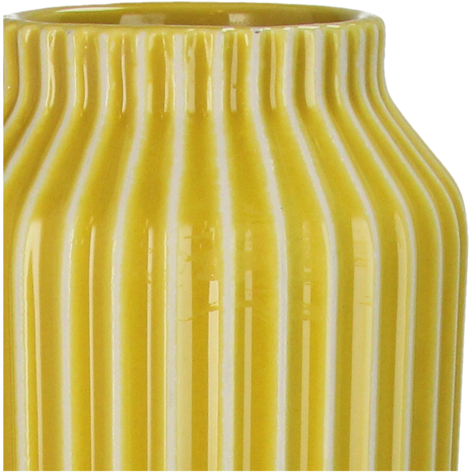 ■Vase Stoneware Mustard